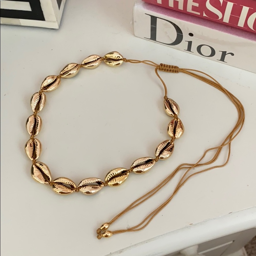 Martha Calvo Gold Puka Shell Necklace